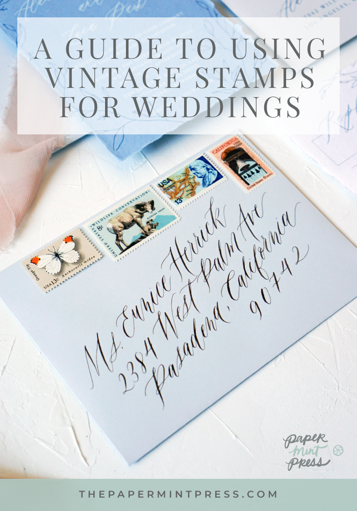 A Guide To Using Vintage Postage Stamps For Wedding Invitations