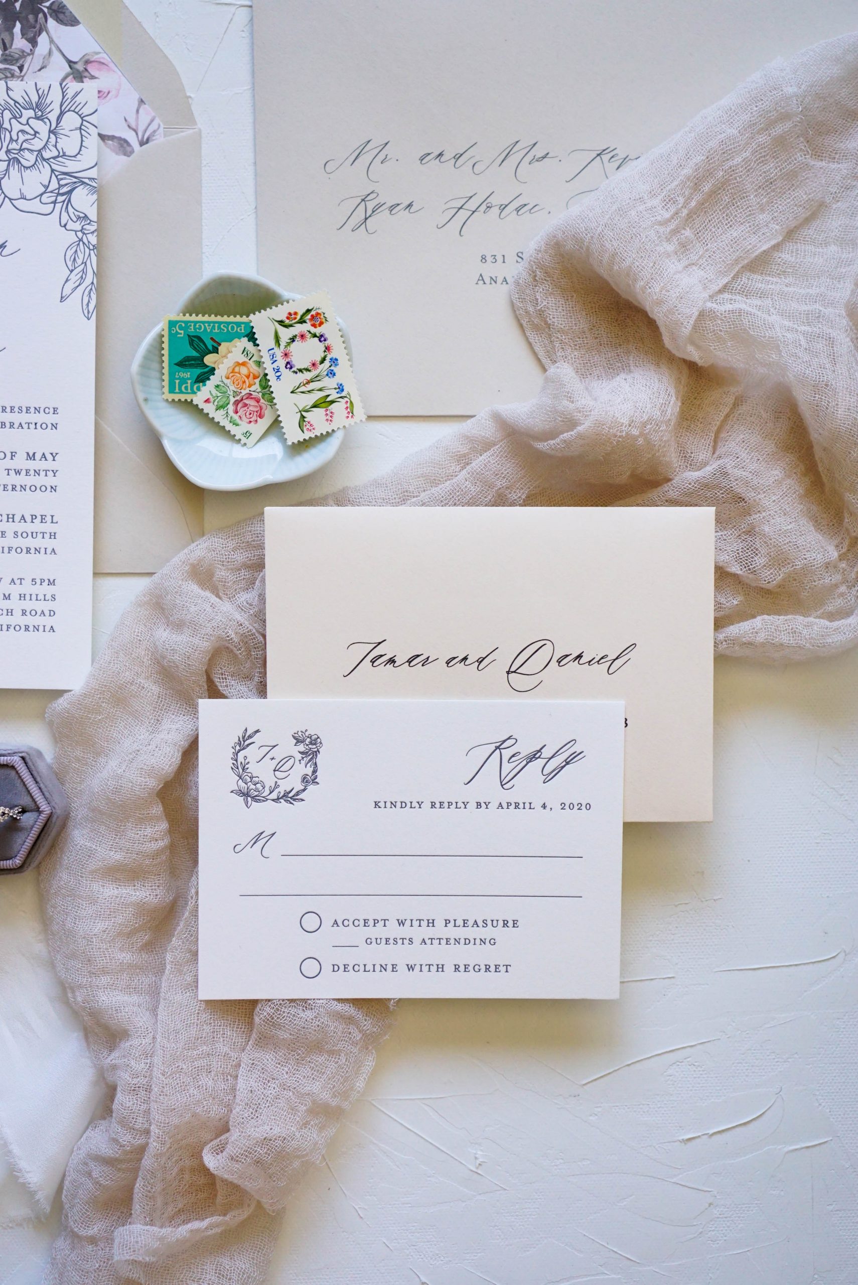 All About Vintage Postage Stamps for Wedding Invitations Paper Mint